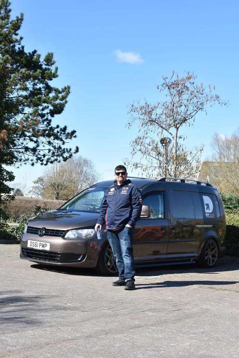 Dan from Deep Gloss Valeting with mobile valeting van